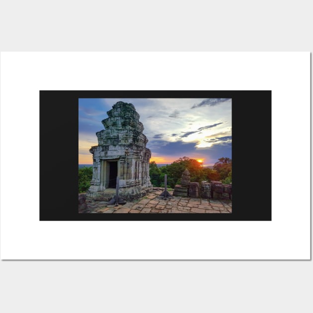 Temple Ruins at Sunset, Cambodia Wall Art by Anastasia-03